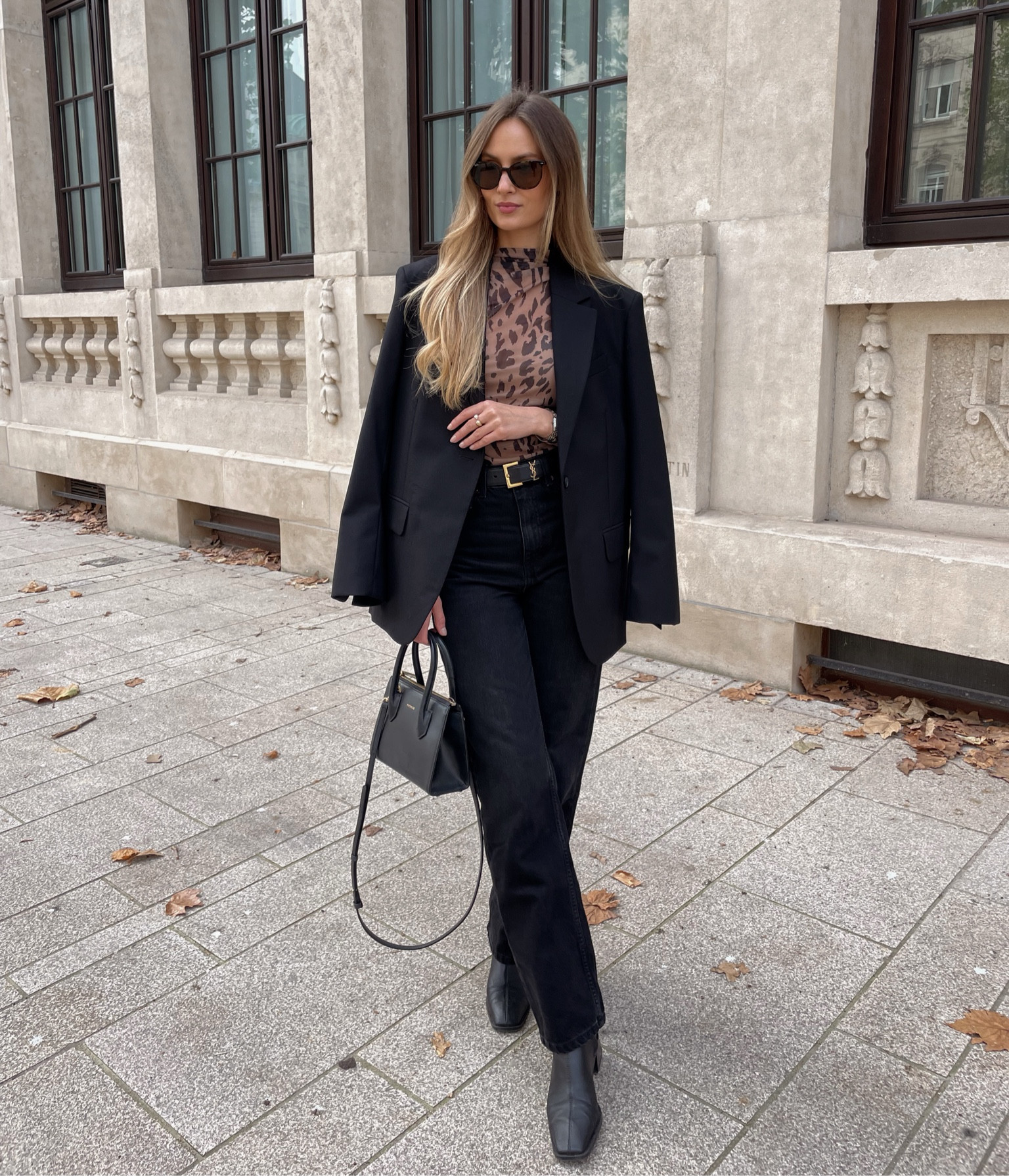 Black outfit with a little bit of spice🐆✨

#LTKStyleTip #LTKHoliday #LTKWorkwear