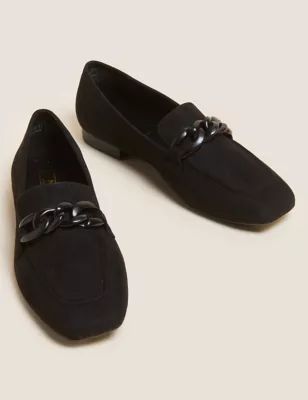 Chain Detail Square Toe Loafers | M&S Collection | M&S | Marks & Spencer IE