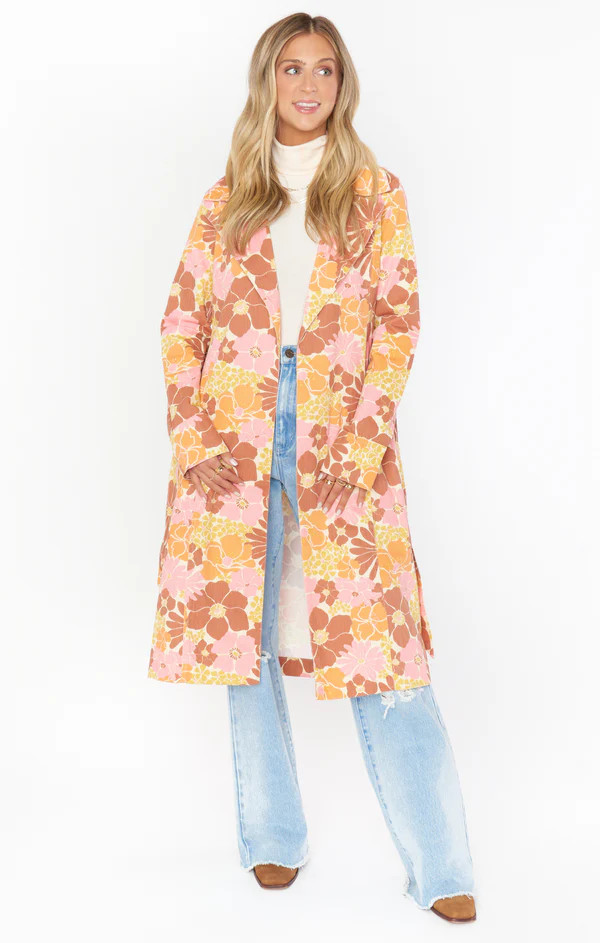 Nancy Trench Coat ~ Retro Garden | Show Me Your Mumu