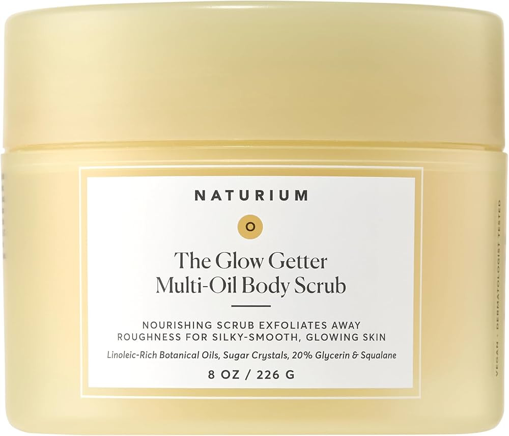Naturium Glow Getter Body Scrub, Exfoliating Sugar Crystals with Linoleic-Rich Oils, Glycerin & S... | Amazon (US)