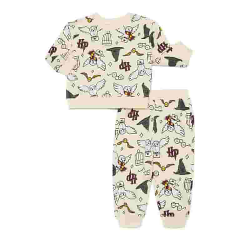 Harry Potter Baby Boys Fleece Crewneck Top and Pants Set, 2-Piece, Sizes 0M-24M | Walmart (US)
