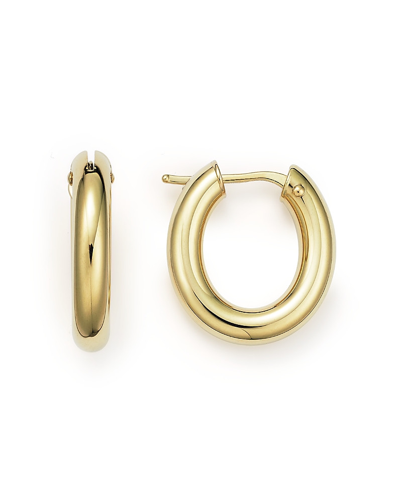 Roberto Coin 18K Yellow Gold Oval Hoop Earrings | Bloomingdale's (US)