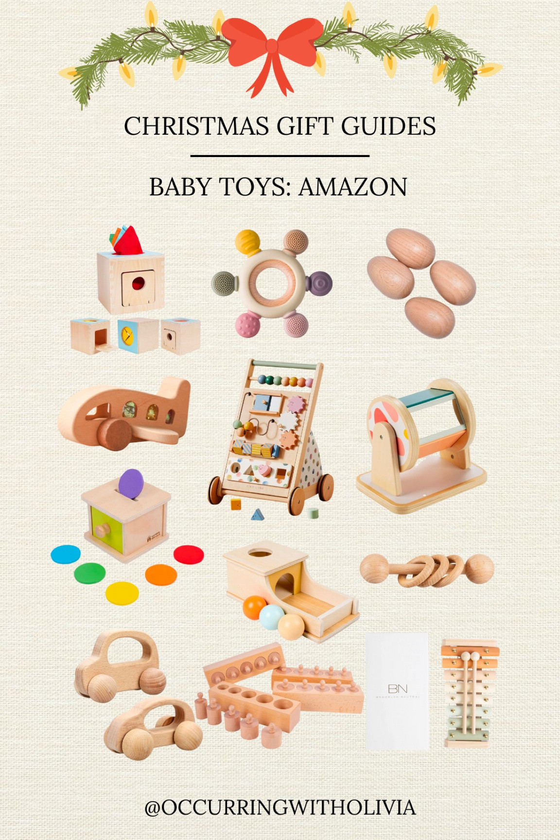 Christmas Gift Ideas: Baby Toys- Amazon Edition

Montessori Toys Wooden Baby Toys Learning Toys Baby Gifts 

#LTKBaby #LTKGiftGuide #LTKSeasonal