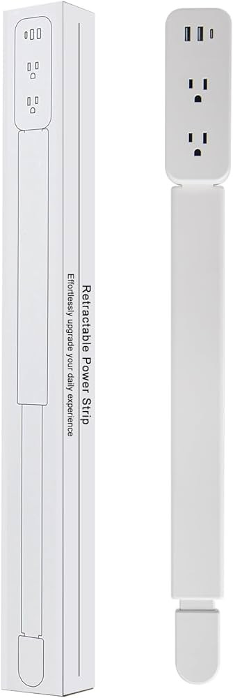 Outlet Extender Stick - Features USB-A, USB-C and 2 AC Outlets, Extends 22"-34", Rotates 180° Ac... | Amazon (US)