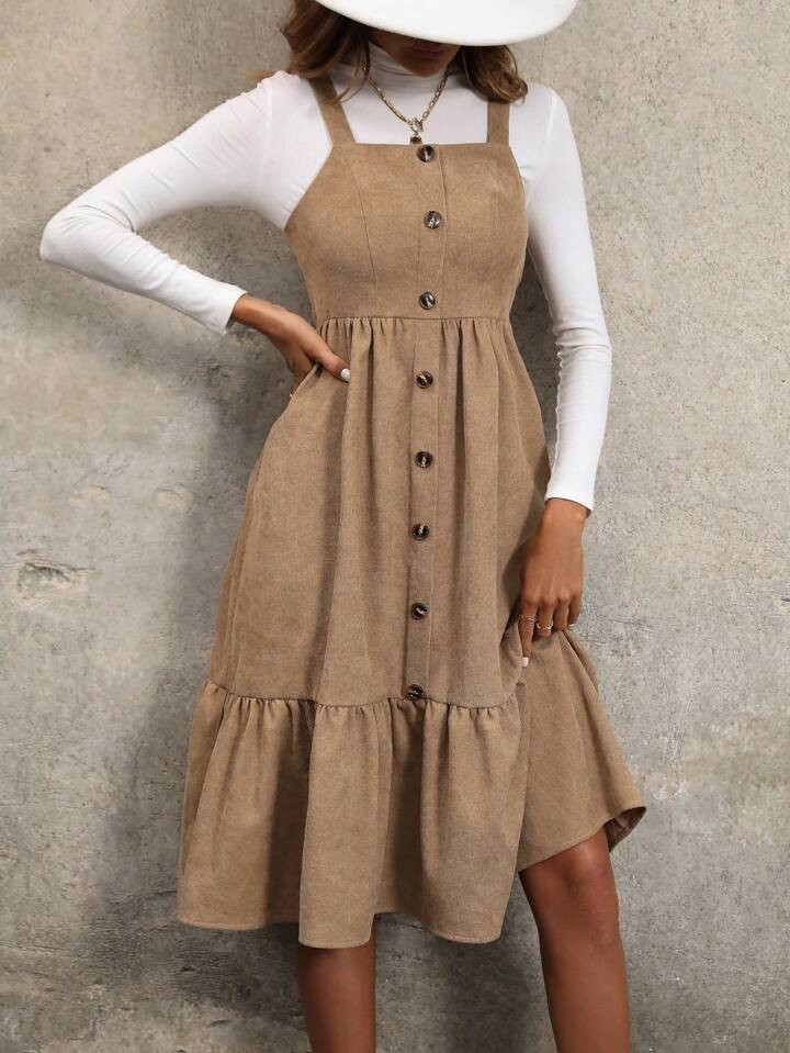 Women'S Ruffle Hem Cami Dress | SHEIN