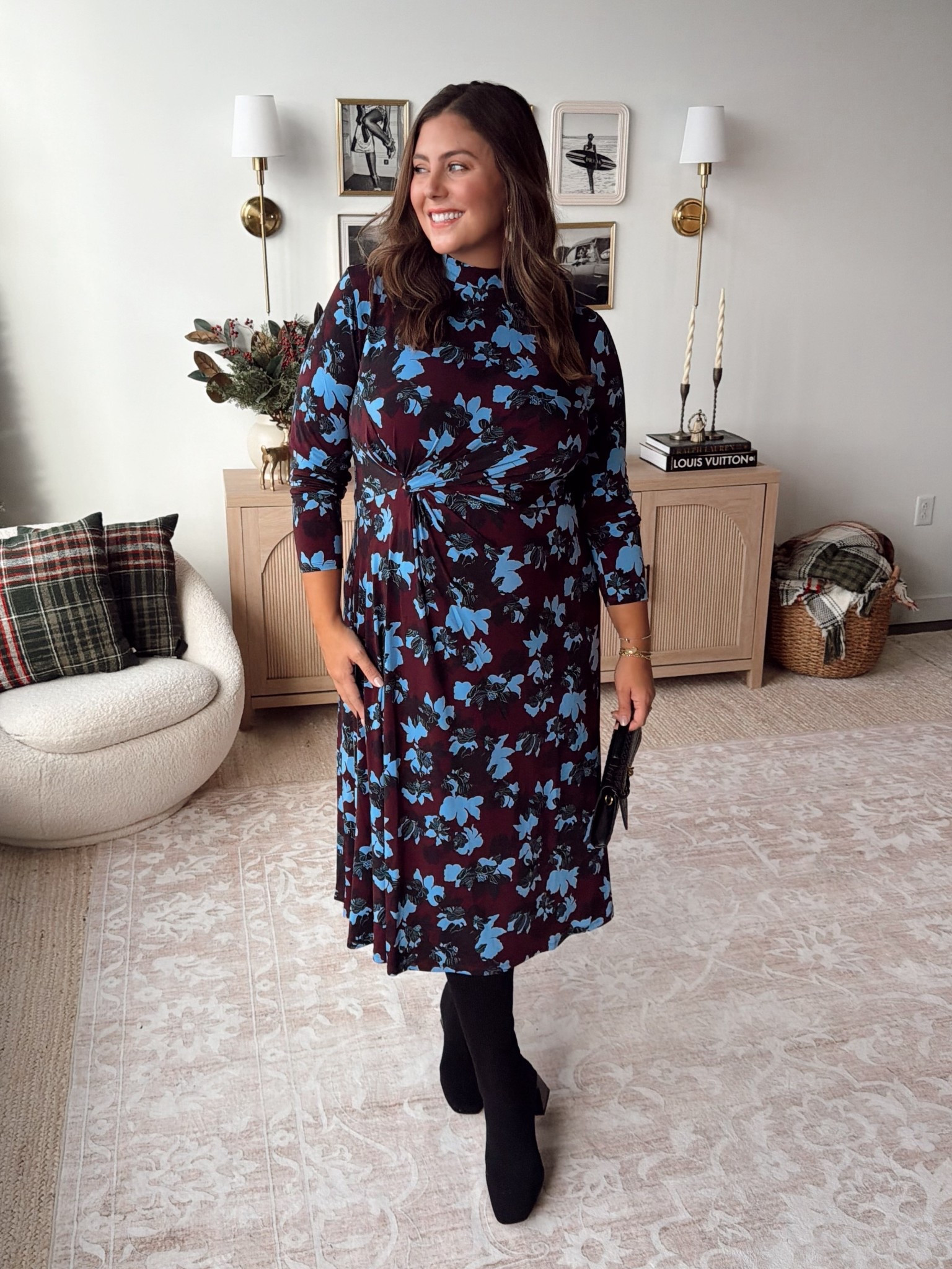 Wearing size XXL in dress. Non-maternity, bump friendly dress! 

#LTKBump #LTKMidsize #LTKSeasonal