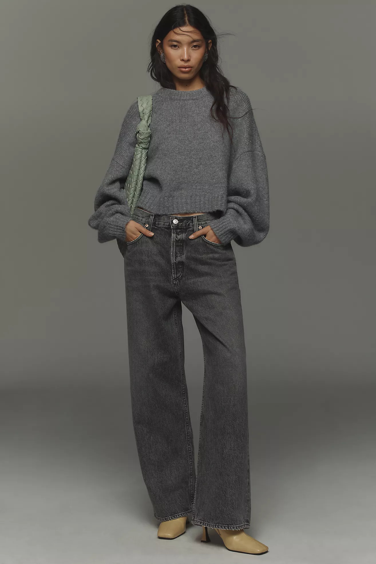 AGOLDE Low-Slung Baggy Jeans | Anthropologie (US)