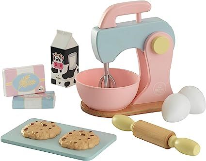 KidKraft Children's Baking Set - Pastel Role Play Toys for The Kitchen | Amazon (US)