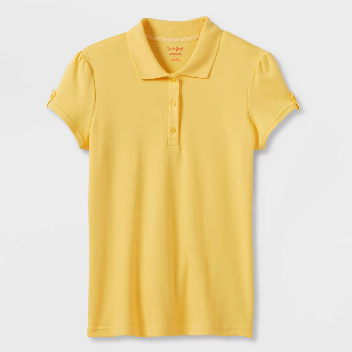 Girls' Short Sleeve Interlock Uniform Polo Shirt - Cat & Jack™ | Target