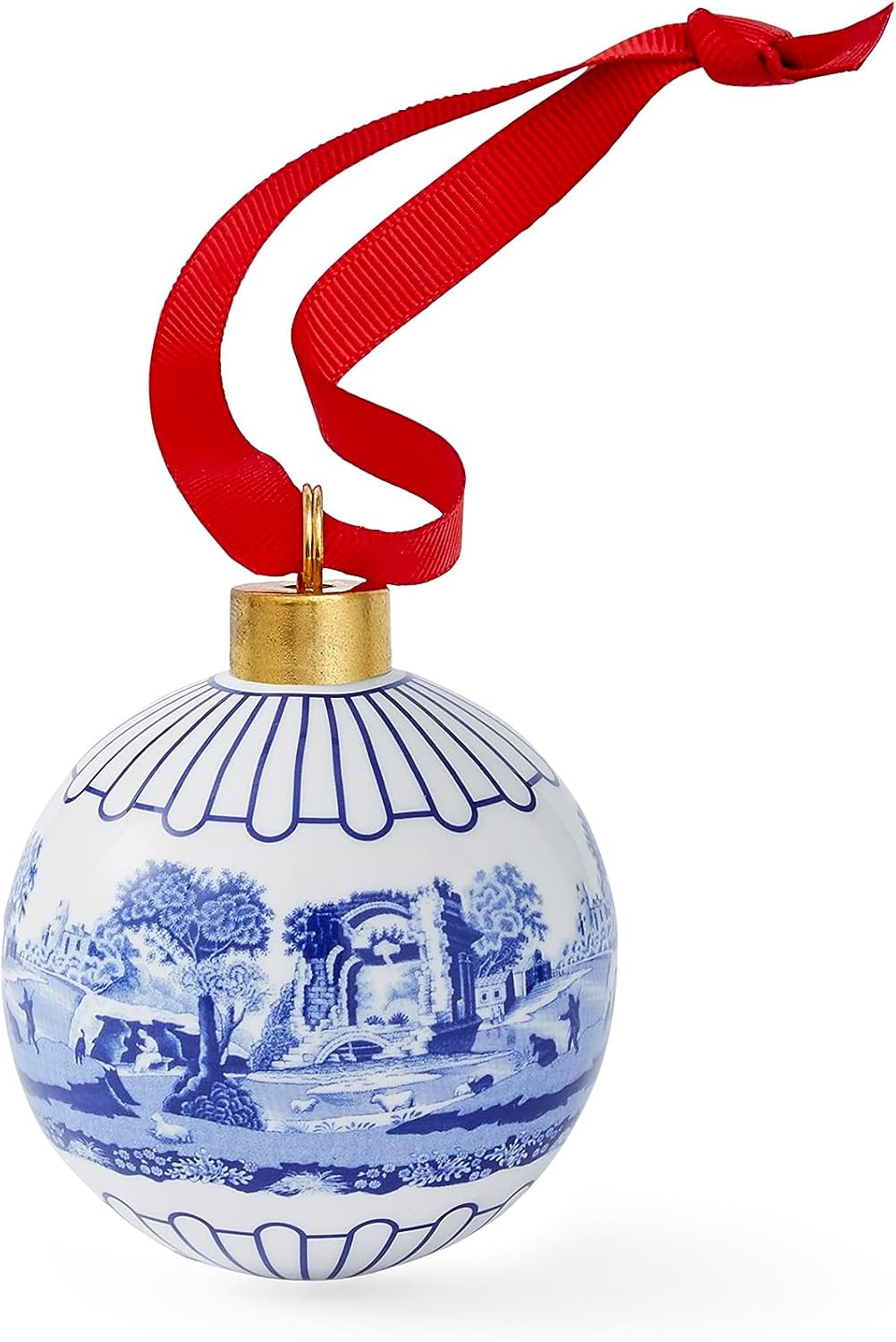 Spode Blue Italian Bauble - Holiday Ornament & Porcelain (Blue/White) | Amazon (US)
