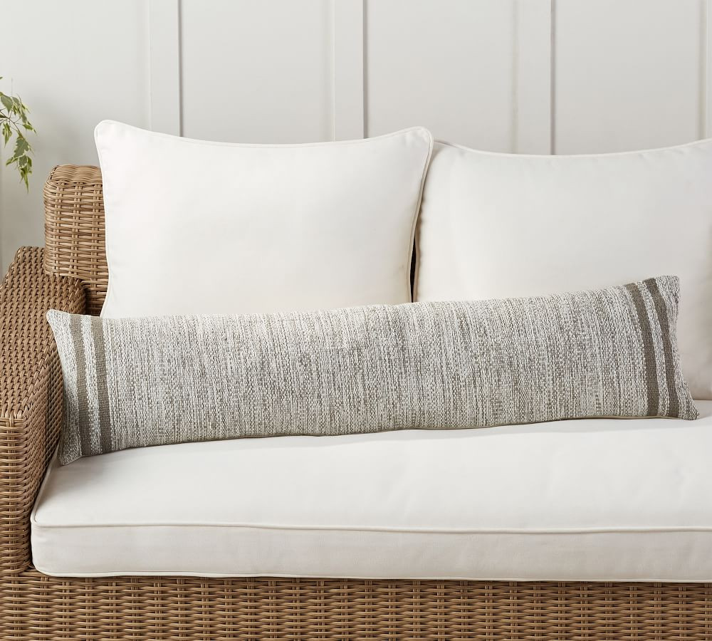 Callen Eco-Friendly Lumbar Indoor/Outdoor Pillow | Pottery Barn (US)