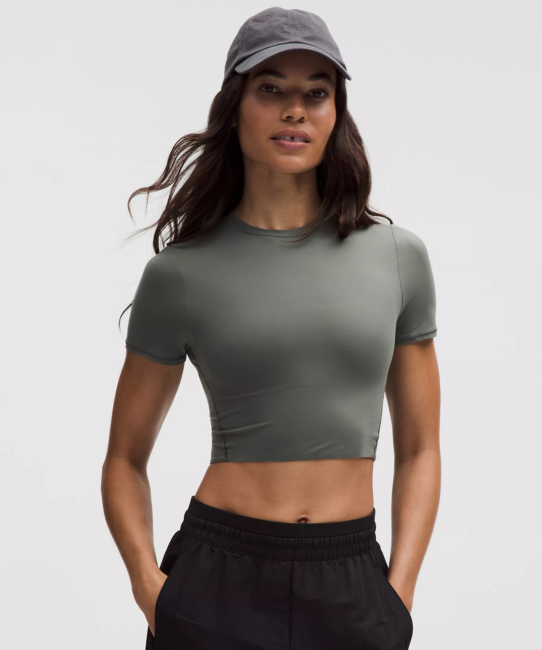 Wundermost Ultra-Soft Nulu Crewneck Cropped T-Shirt | lululemon (CA)