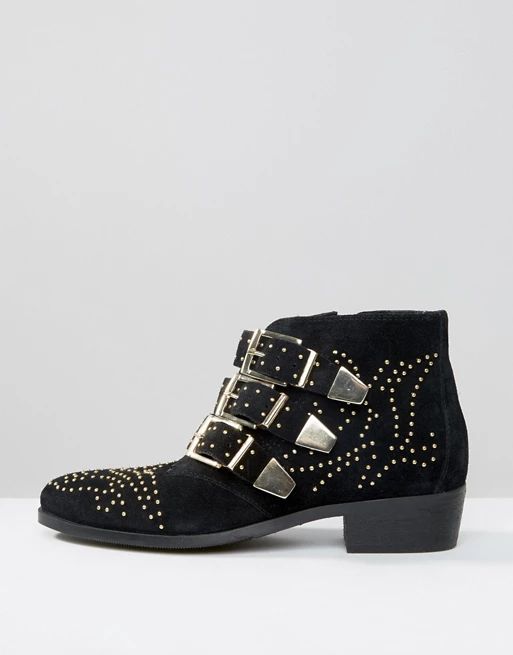 Office Alloy Stud Suede Ankle Boots at asos.com | ASOS US