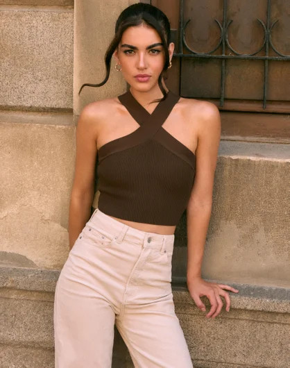 Ribbed Halter Knit Top | Glassons (AU & NZ)