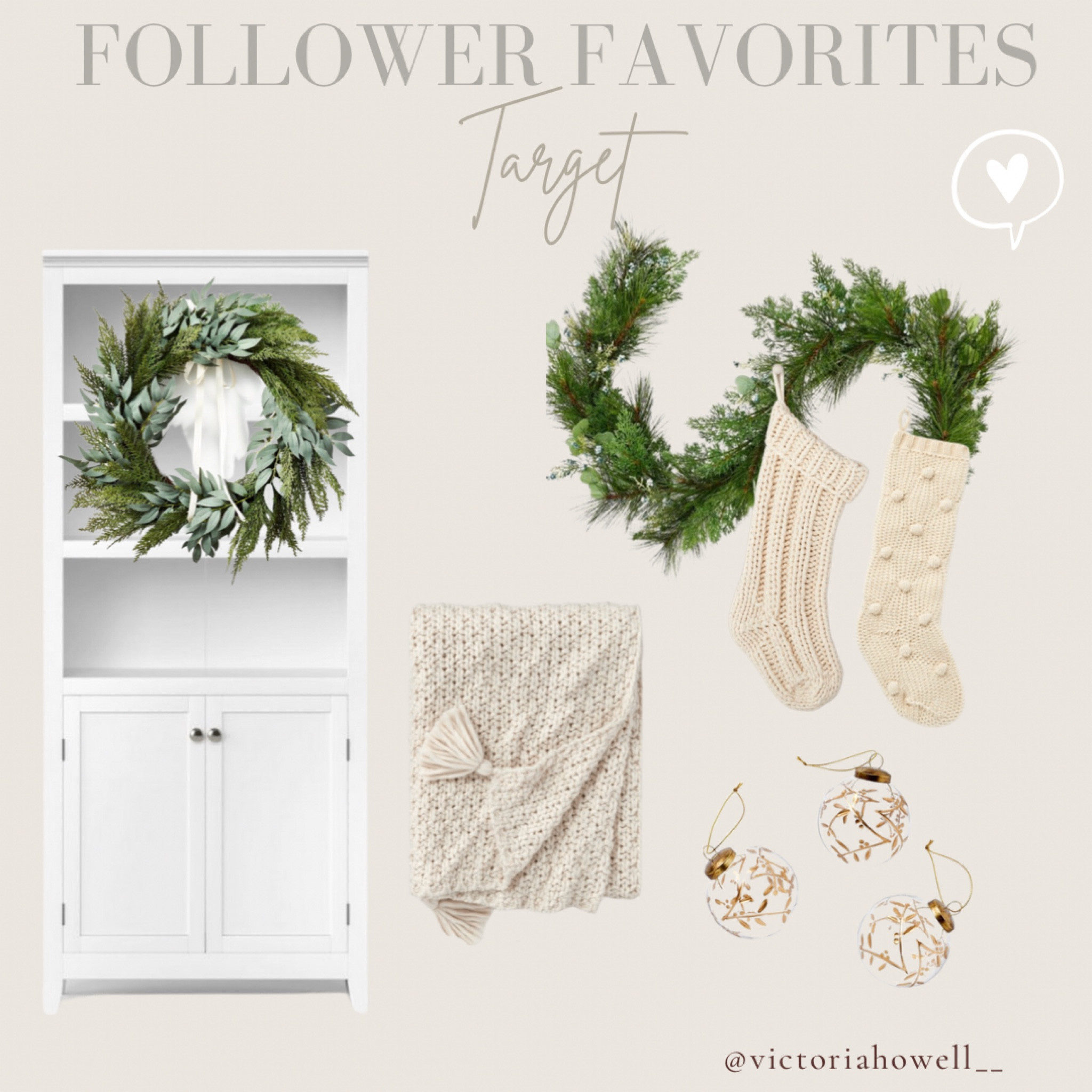 Last weeks follower favorites from Target! The wreath & garland are so popular this year. The throw blanket is so cozy and perfect for Winter styling 🥰

#LTKSeasonal #LTKHoliday #LTKhome