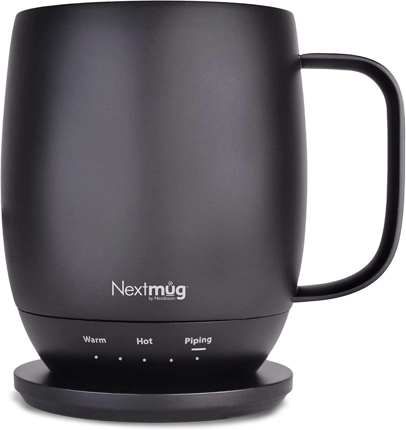 Nextmug by Nextboom - Temperature-Controlled, Self-Heating Coffee Mug (Black - 14 oz.) | Walmart (US)