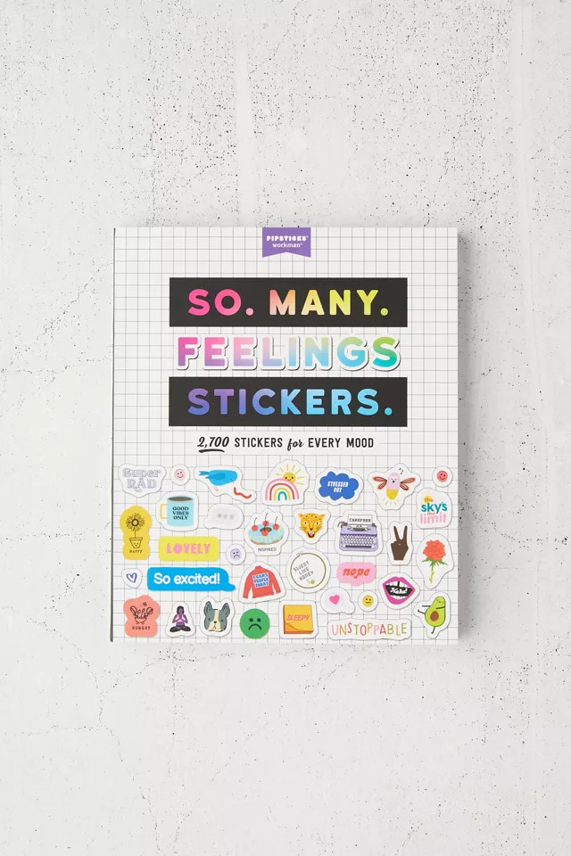 So. Many. Feelings Stickers.: 2,700 Stickers for Every Mood By Pipsticks®+Workman® | Urban Outfitters (US and RoW)