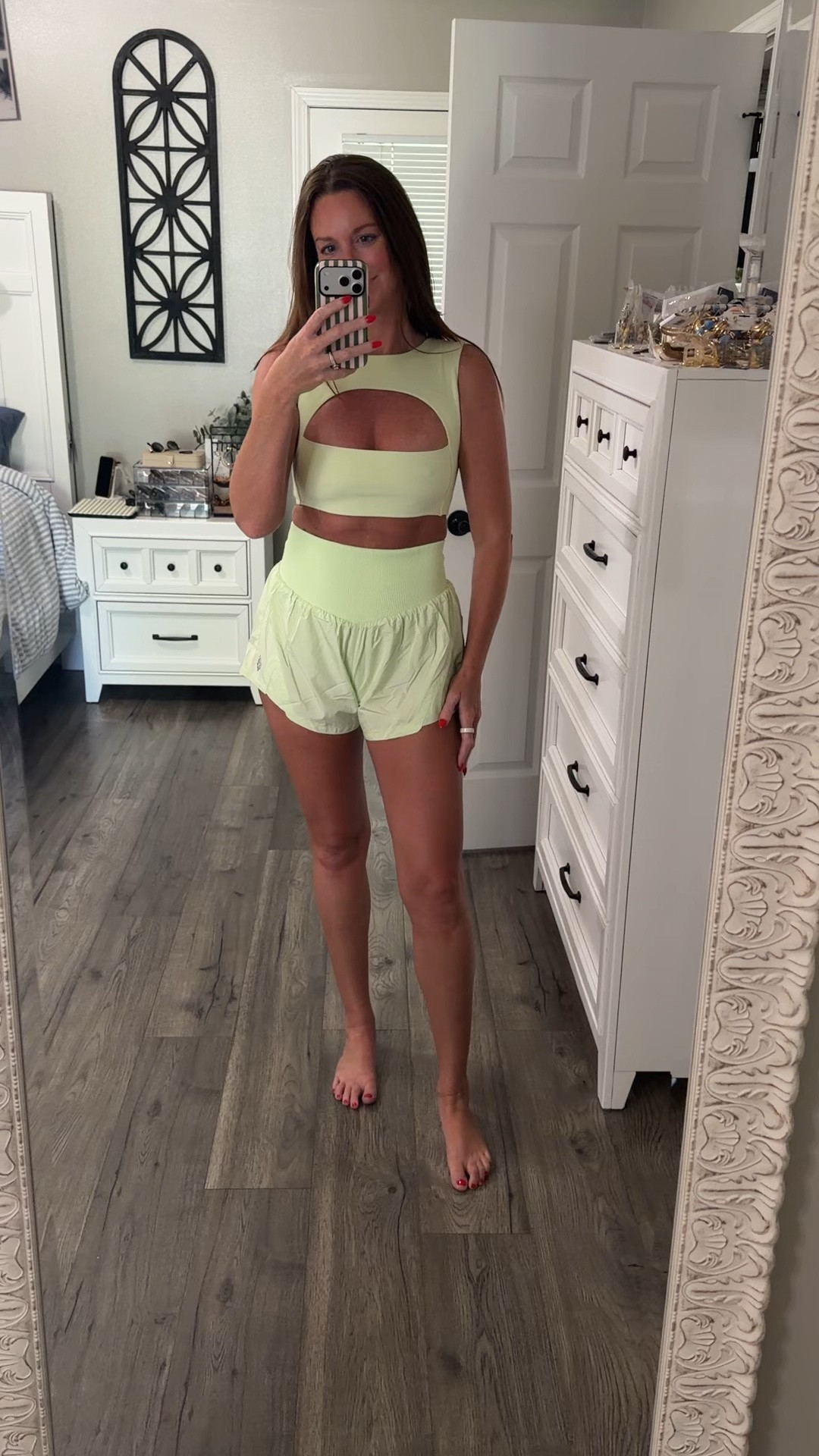Cover me in sunshine and anything BRIGHT this Summer! ☀️

These shorts have officially become a staple in my closet and the moment I saw this color, I knew it had to be mine! 

Highly recommend this entire set! 

TTS. I’m wearing a medium in both the top and bottoms. 🙌🏻

#LTKfitnessgoals #LTKActive #LTKootd