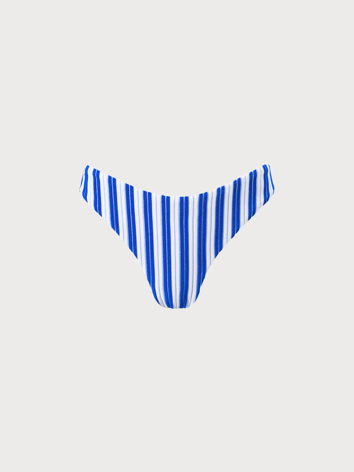 Navy Plush Texture Stripe Bikini Bottom & Reviews - Navy - Sustainable Bikinis | BERLOOK | BERLOOK