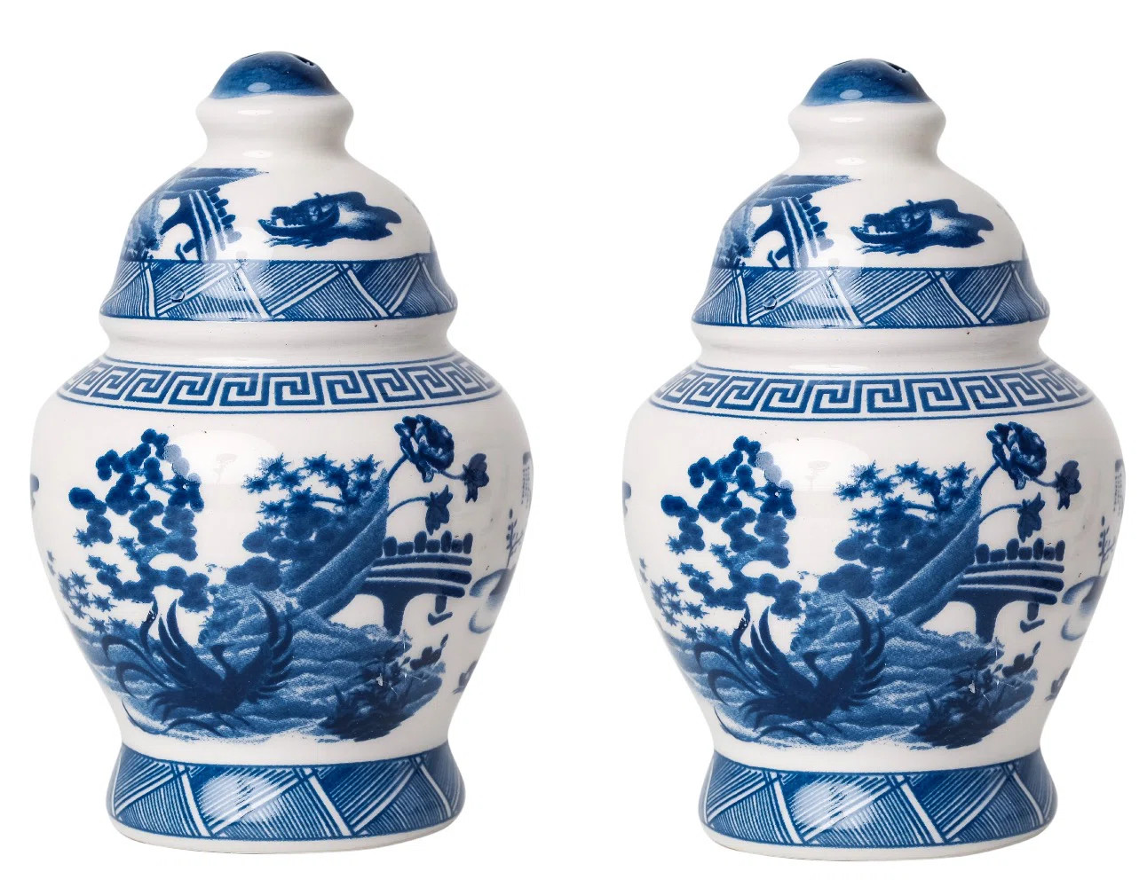 PORCELAIN VILLAGE SCENE SALT AND PEPPER SHAKER (Set of 2) | Wayfair North America
