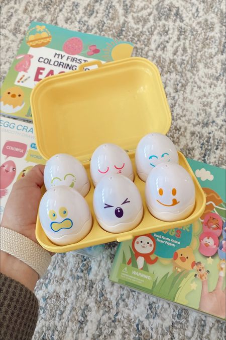 How cute are these hide and squeak eggs for a toddler Easter basket?! You can use them for matching colors and shapes. They squeak when you press on them, too. I bought them for Luca and highly recommend if your building and Easter basket for a 1 year old or 2 year old. 🐰🧺🐣

#LTKSeasonal #LTKbaby #LTKfamily