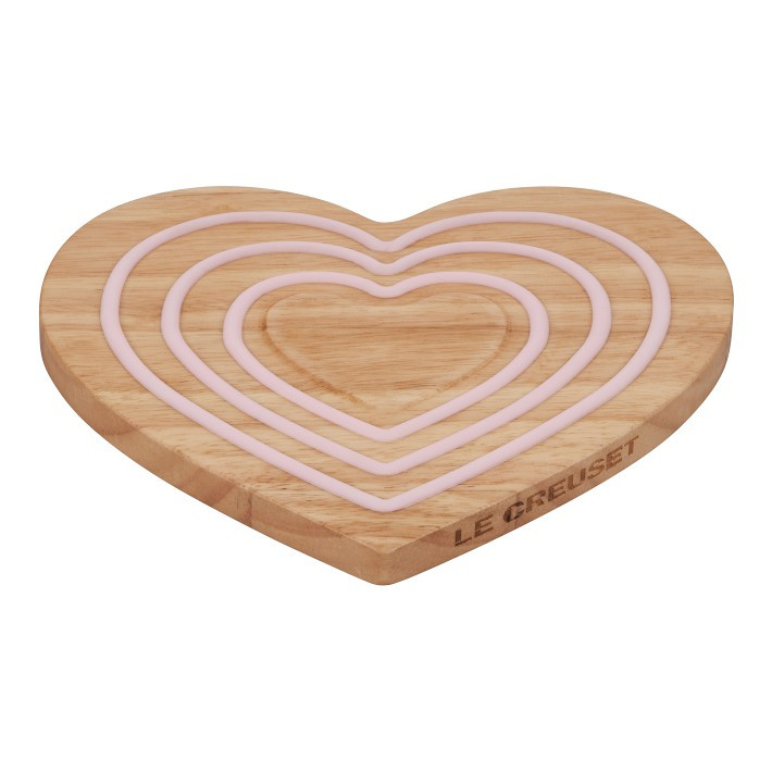 Le Creuset Heart Shaped Magnetic Wooden Trivet | Williams-Sonoma