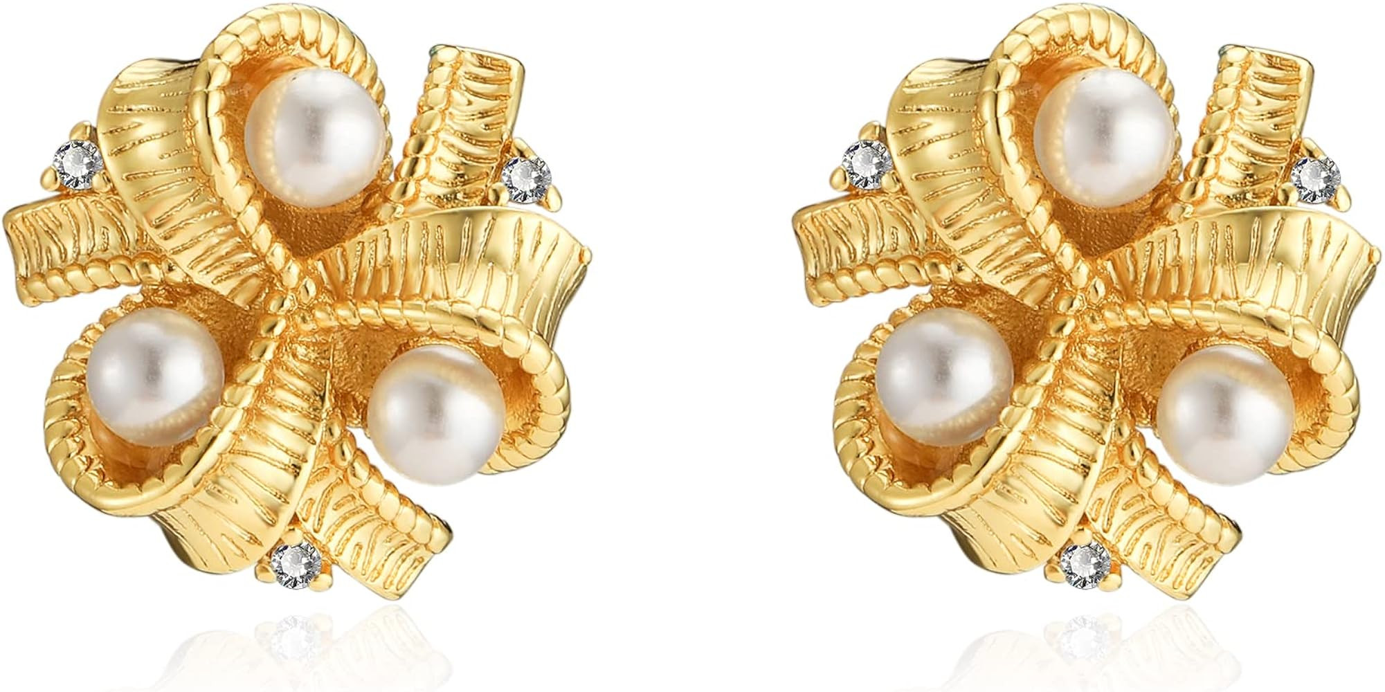 IDOKAWA Freshwater Cultured White Pearl Drop Dangle Earrings for Women, 925 Sterling Silver Hypoa... | Amazon (US)