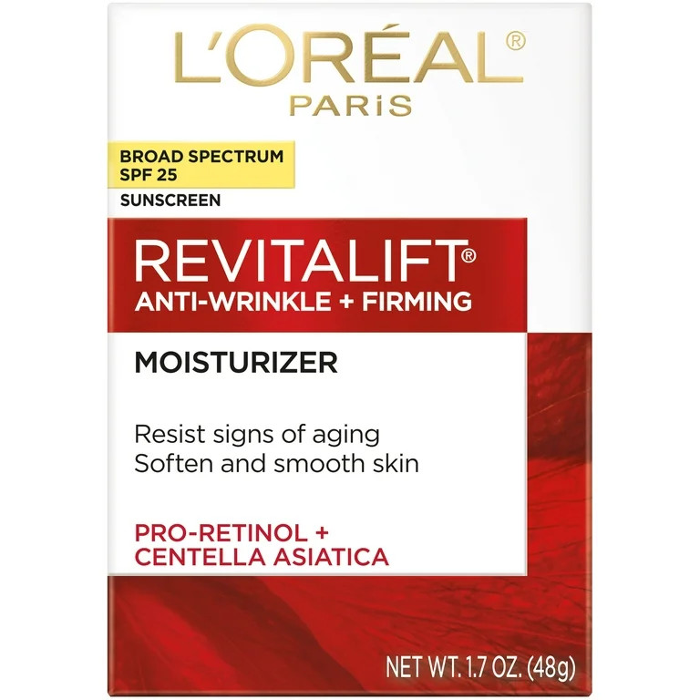 L'Oreal Paris Revitalift Anti-Wrinkle + Firming Face Moisturizer, SPF 25, 1.7 oz | Walmart (US)