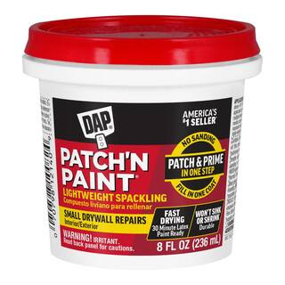 8 oz. Patch-N-Paint White Premium-Grade Lightweight Spackling Paste (2-Pack) | The Home Depot