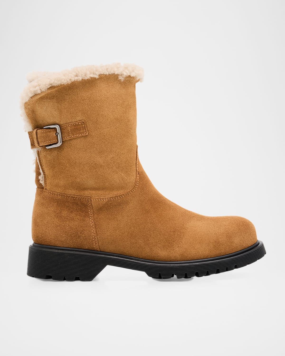 Hadley Shearling-Lined Suede Boots | Neiman Marcus