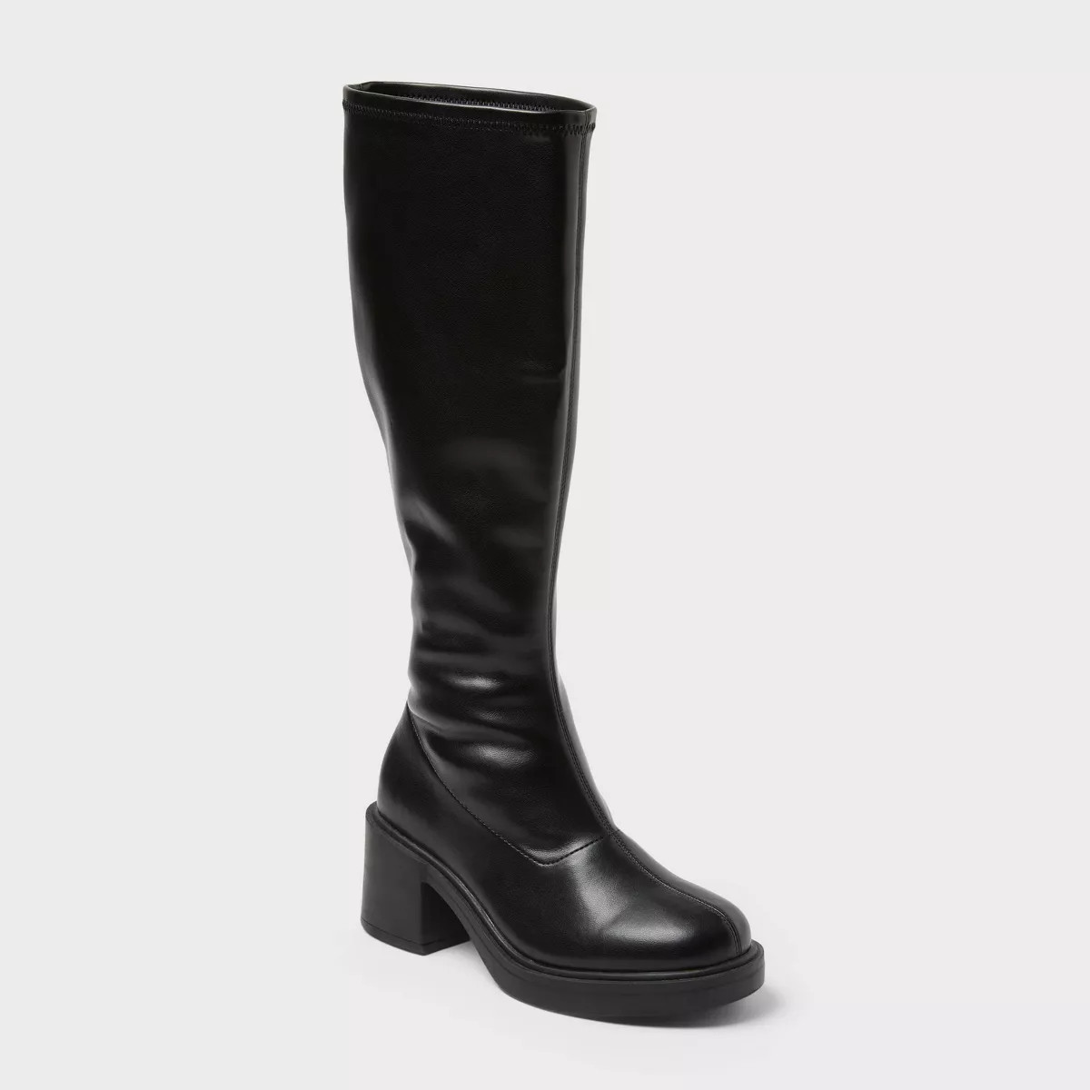 Women’s Danika Wide Calf Black Tall Stretch Boots – Wild Fable™ Black 9WC | Target