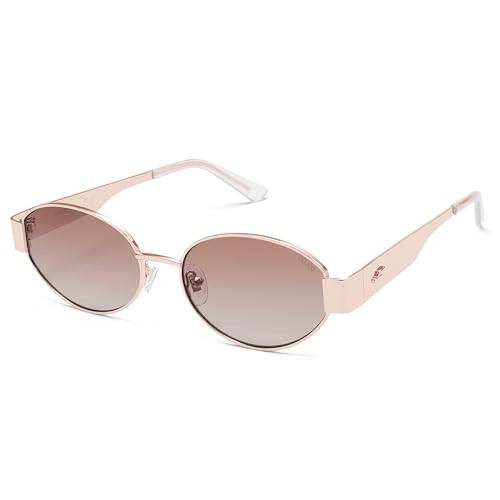 SOJOS Retro Oval Sunglasses for Women Trendy Classic Shades UV400 Protection, Rose Gold/Pink | Amazon (US)