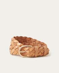 Carson Braided Leather Belt Timber | Loeffler Randall