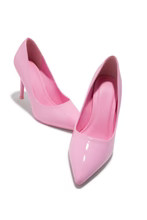 Miss Lola | Kylan Pink Heel Pumps | MISS LOLA