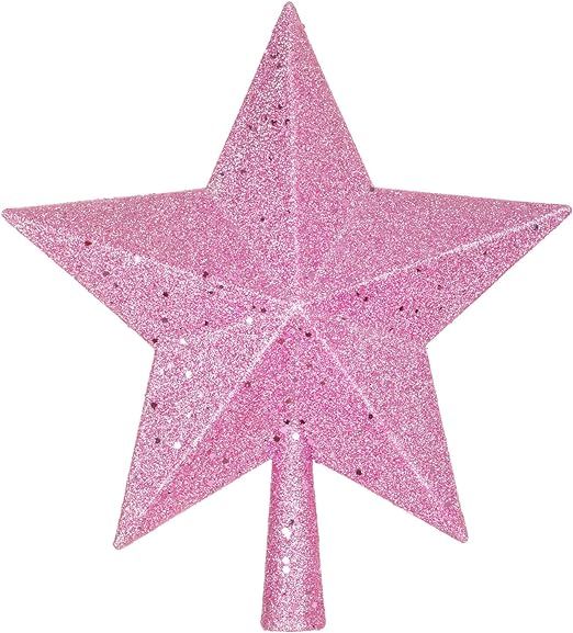 Artiflr 10Inch Christmas Tree Topper, Star Tree Topper Glittered Christmas Tree Decorations for I... | Amazon (US)