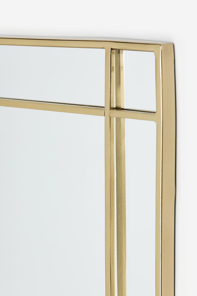 Mirror with Metal Frame - Gold-colored - Home All | H&M US | H&M (US + CA)