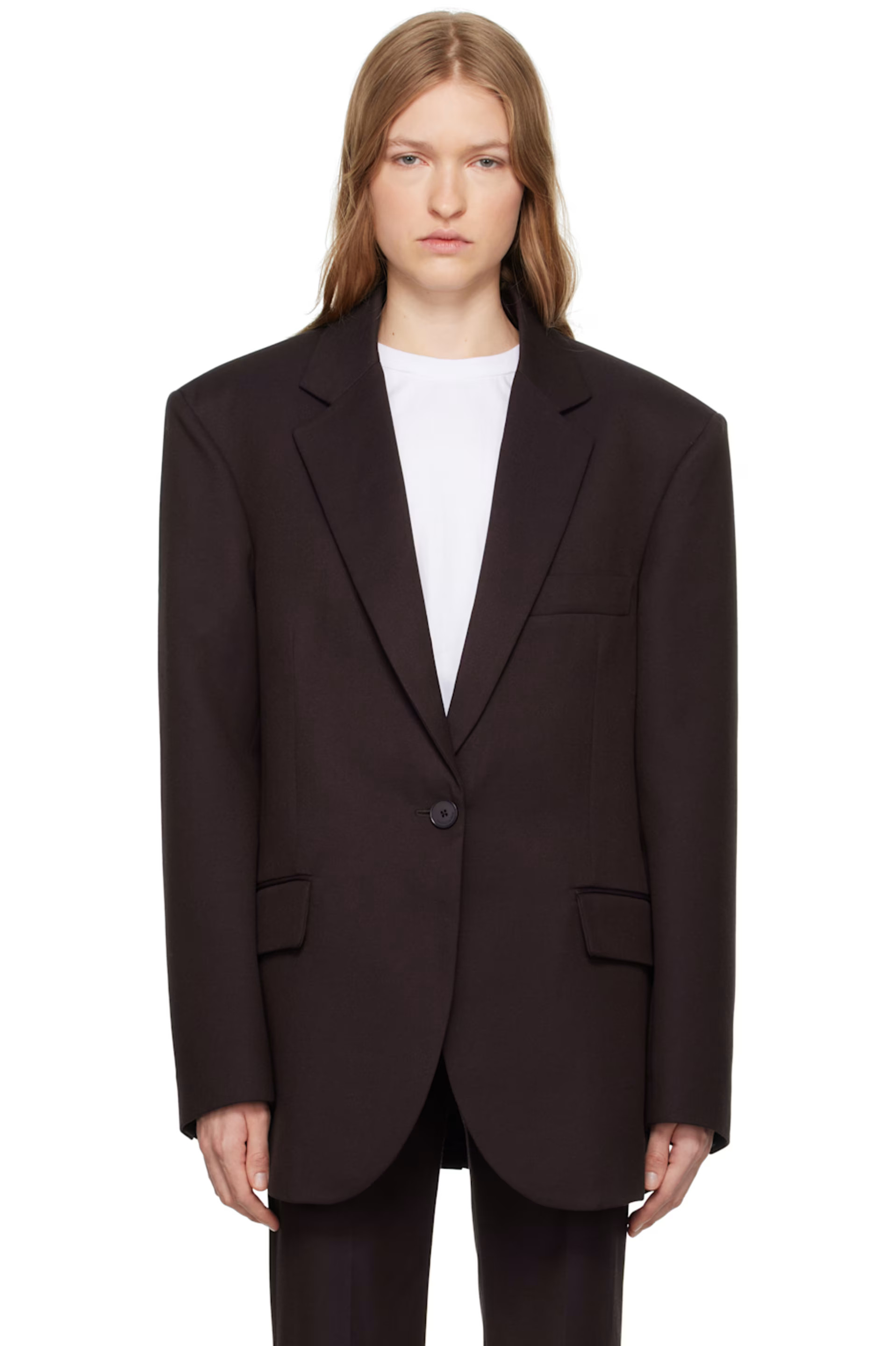 Purple Lyra Oversized Blazer | SSENSE