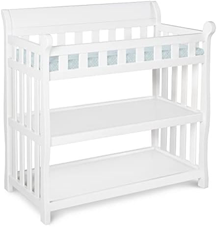 Delta Children Eclipse Changing Table with Changing Pad, White | Amazon (US)