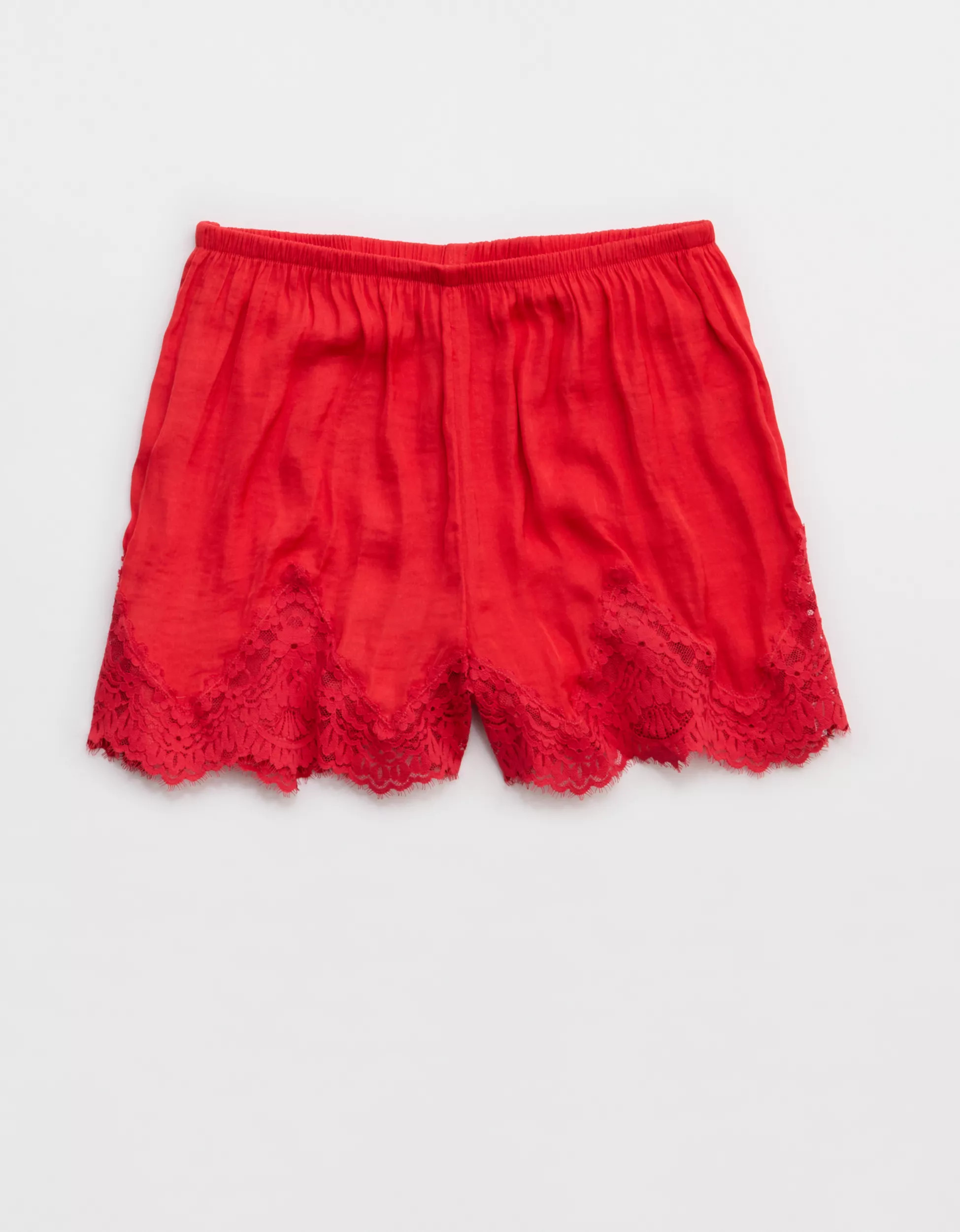 Aerie x Emily + Meritt Satin Lace Short | Aerie