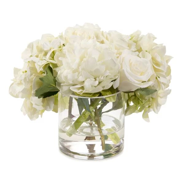 Perfection 9'' Faux Flowering Branch in Glass Jar | Wayfair North America