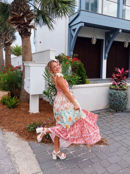 amazon free people lookalike! i’m 5’3 and in my true to size small. 
#summerdresses #maxidresses #summermaxi #vacationdresses #beachdresses

#LTKFindsUnder100 #LTKTravel #LTKStyleTip