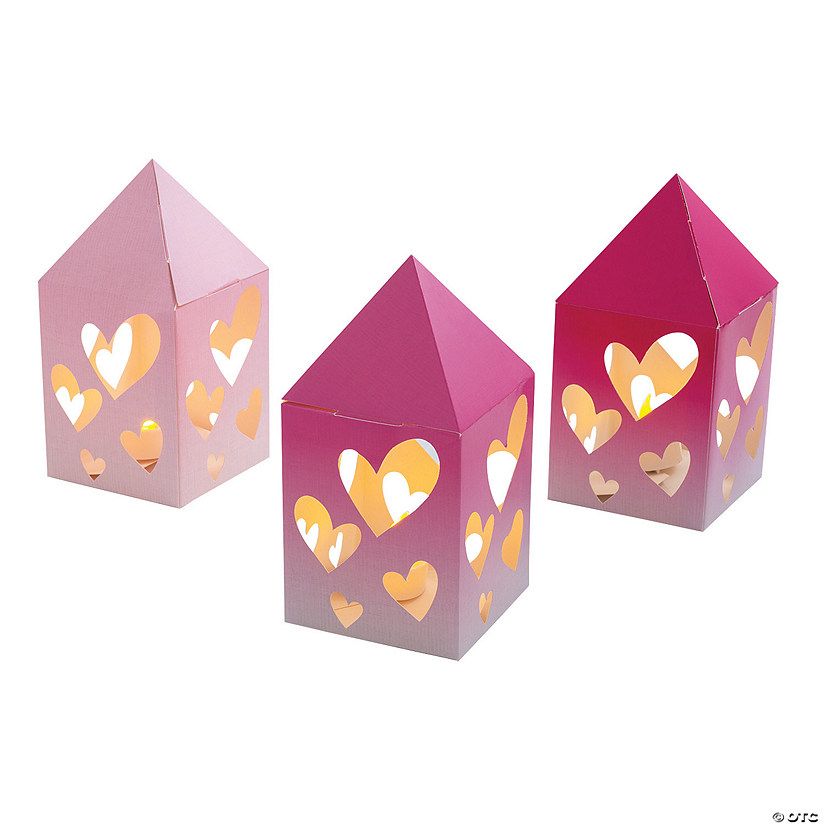 Valentine Lantern Centerpieces - 6 Pc. | Oriental Trading Company