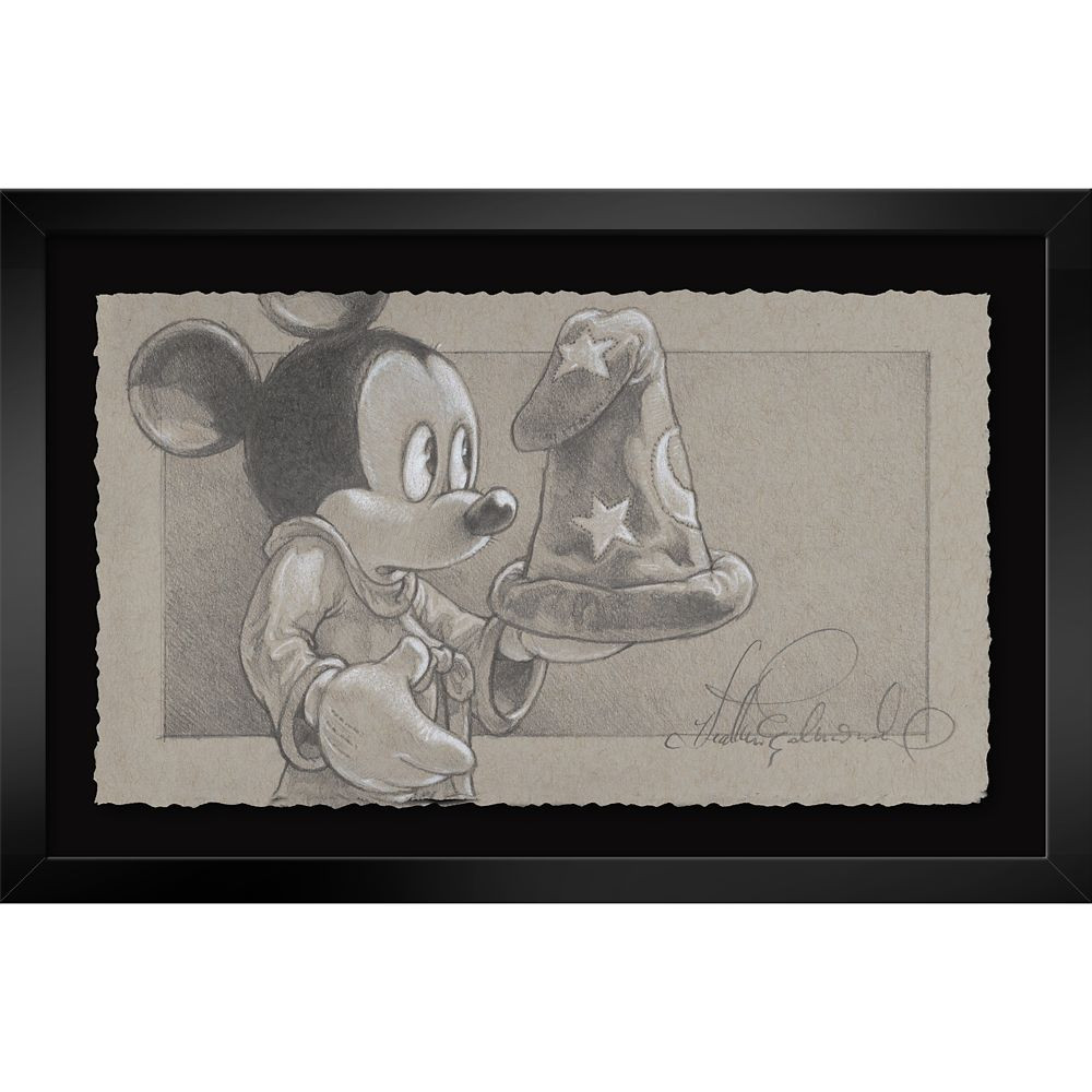 Sorcerer Mickey Mouse ''The Power, It's Different\u2014I Like It'' Framed Print by Heather Edward... | Disney Store