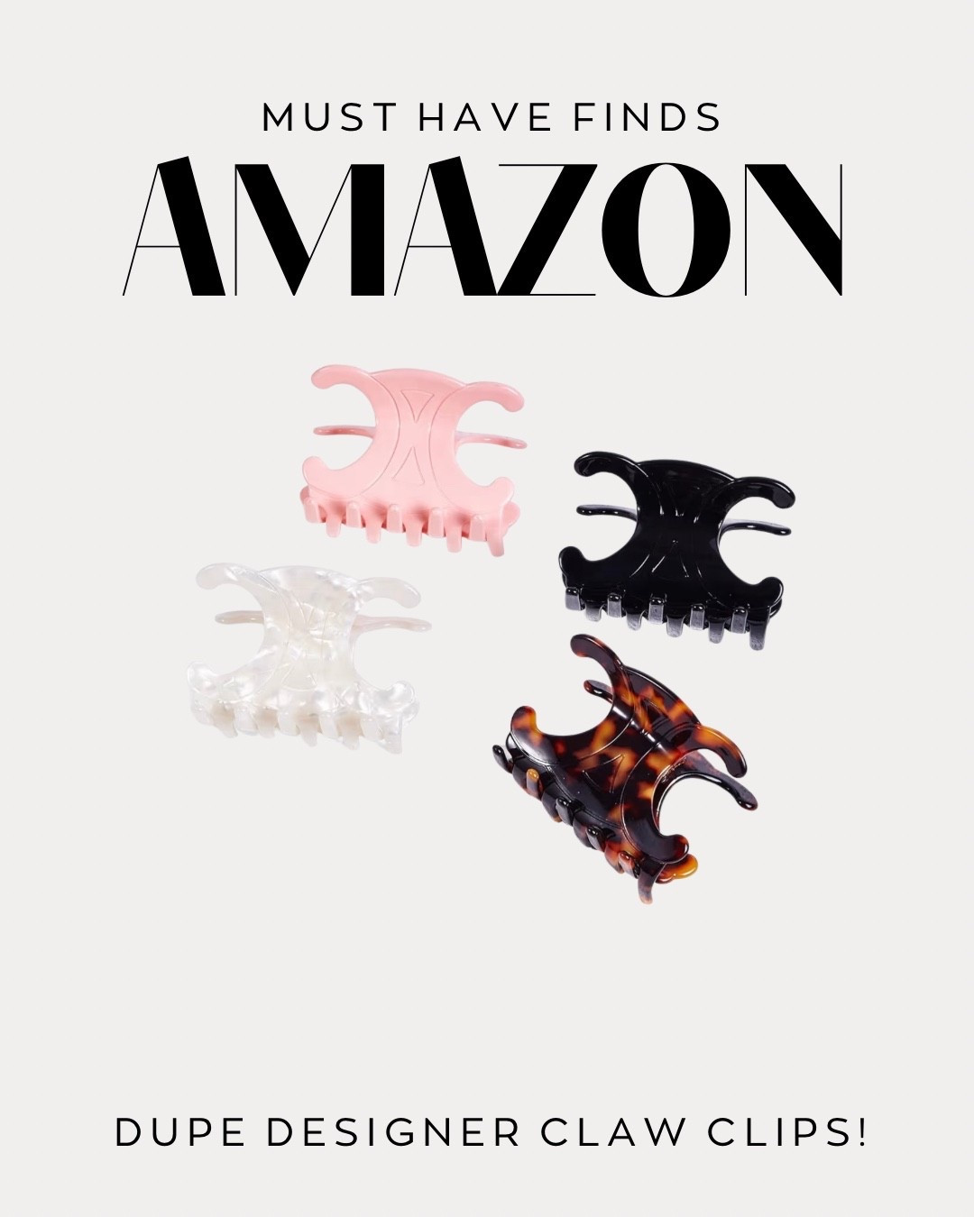 Very cute, designer dupe claw clips ￼

#LTKgrwm #LTKBeauty #LTKootd