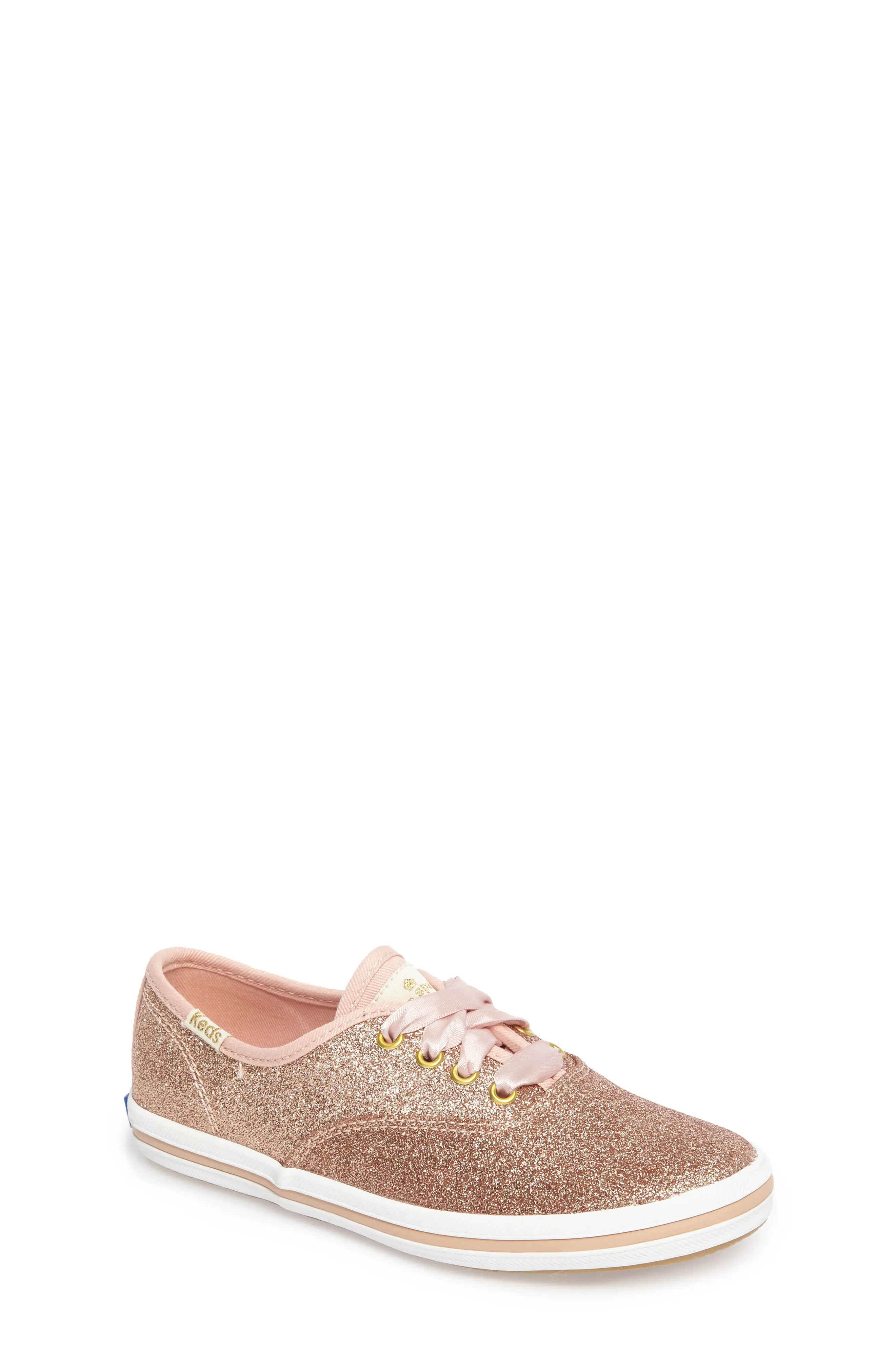 Keds(R) x kate spade new york Champion Glitter Sneaker in Rose Gold at Nordstrom, Size 5 M | Nordstrom