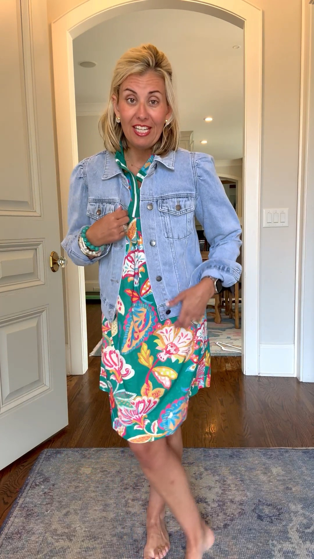 Let’s talk about the perfect denim jacket! I wore my first one out, and I just got the updated version. Avara has the best lightweight jackets. I’m in a small dress, small jacket & 8 wedge tts. 

#LTKOver40 #LTKootd #LTKdayinmylife