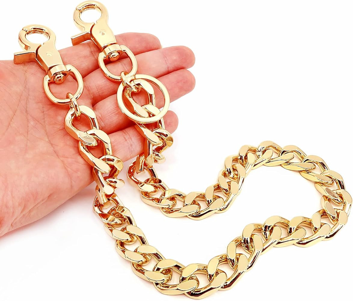 Heavy Duty Wallet Chain Men Women Boy Girl, Biker Motorcycle Pants Jean Punk Goth Key Chain Black... | Amazon (US)