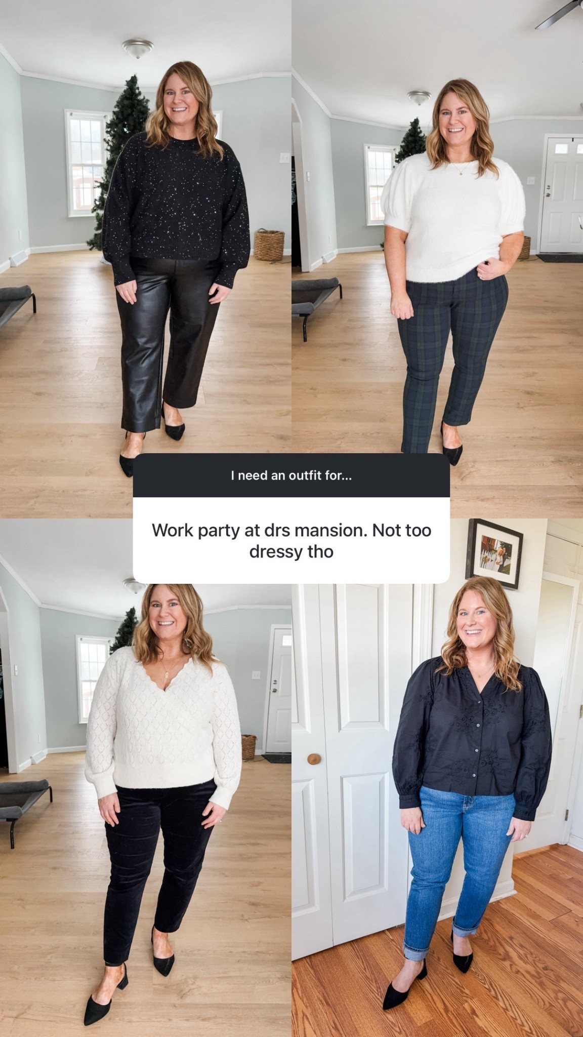 Not too dressy holiday party outfits

#LTKSeasonal #LTKHoliday #LTKMidsize