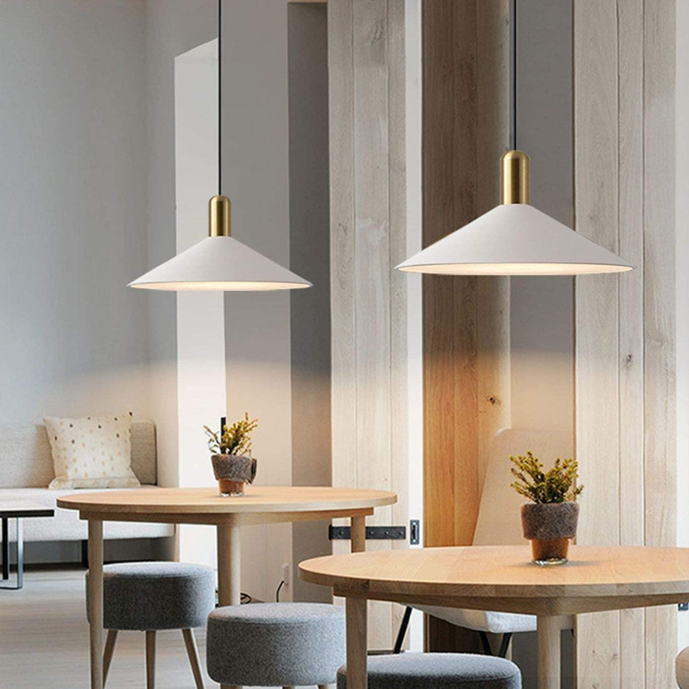 KCO Lighting Farmhouse Pendant Light, Barn Pendant Lamp, Adjustable Retro Industrial Wrought Iron Ch | Amazon (US)