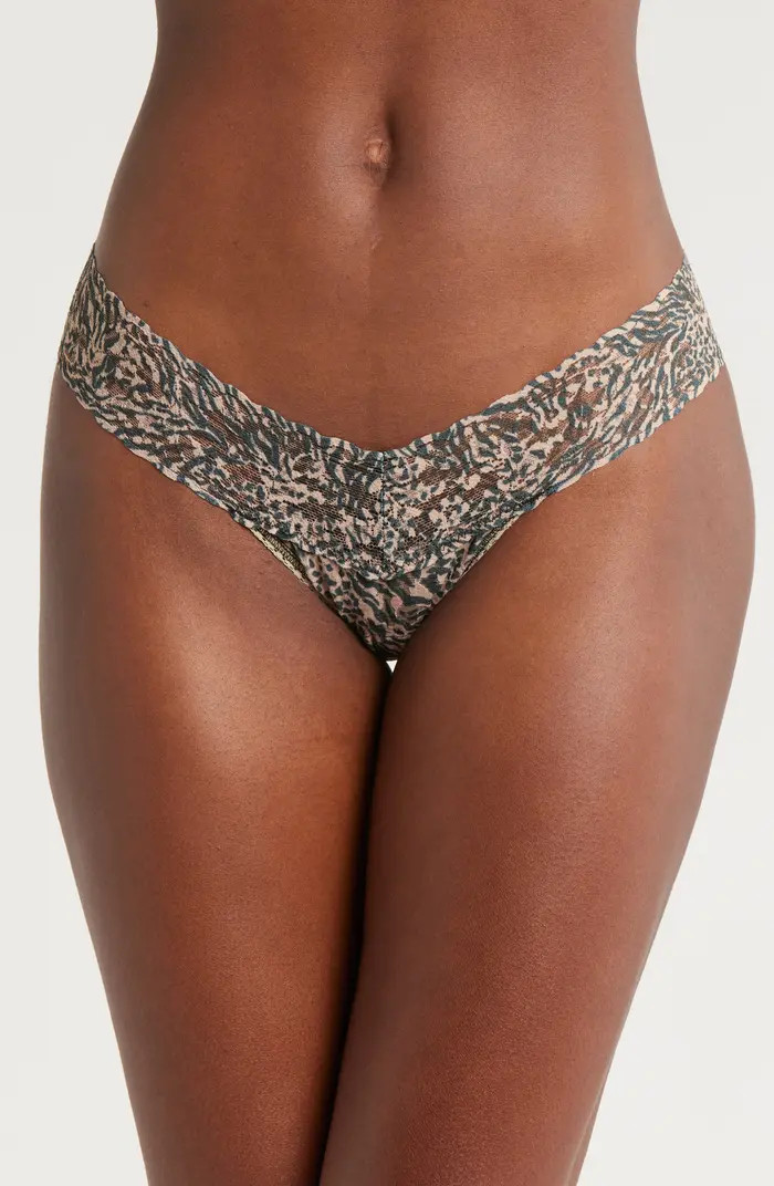 Print Low Rise Thong | Nordstrom